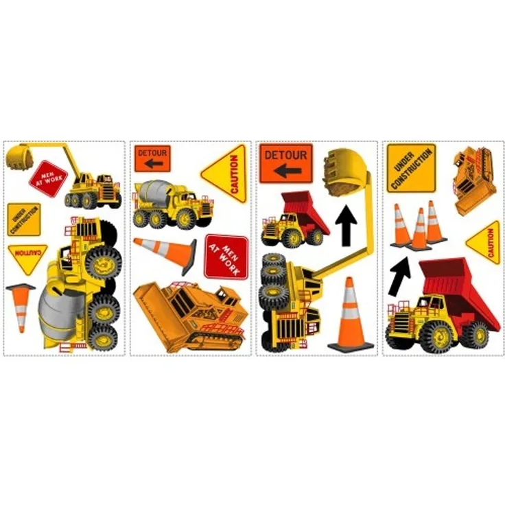 Baustelle Wandaufkleber