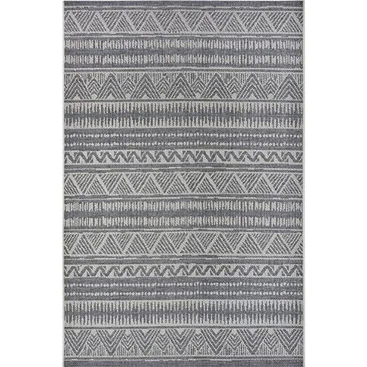 Hanse Home Loto Outdoor Teppich Wetterfest – Modernes Boho Ethno Muster Wasserfest, robuster Aussenteppich Flachgewebe für Garten, Balkon, Terrasse, Wohnzimmer – Beige, 63x120cm – Bild 4