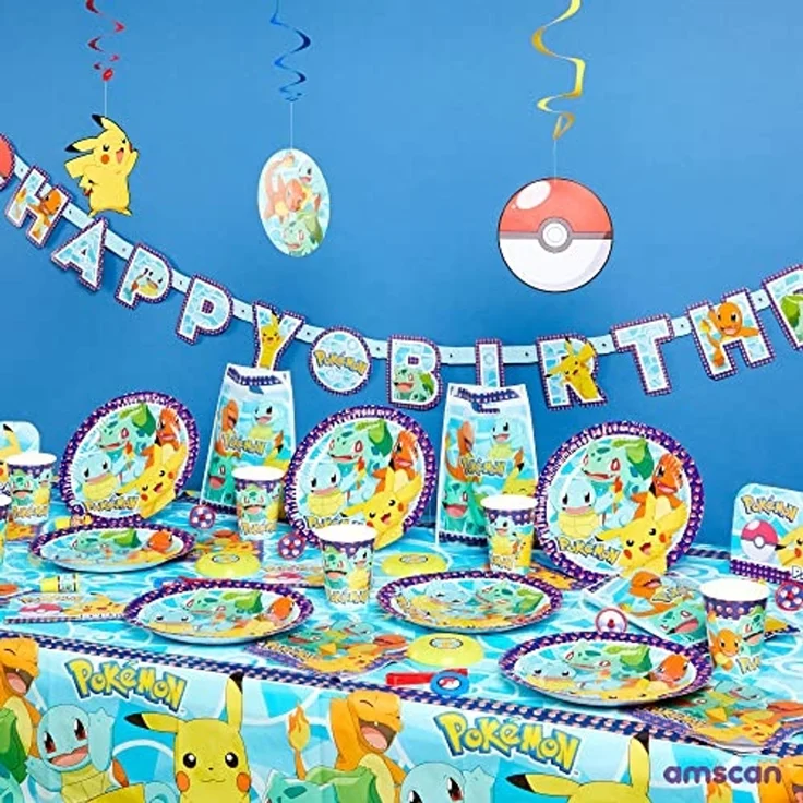 Amscan Tischdecke Amscan 9904823 Tischdecke Pokemon Plastik 120 x 180 cm Geburtstag – Bild 5