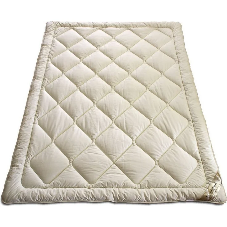 Meivita Naturhaarbettdecke Merino Schafschurwolle Sommerdecke Sommerbett leicht, Füllung: 100% Wolle, Bezug: 100% Baumwolle, Bettdecke Hergestellt in Deutschland – Bild 3