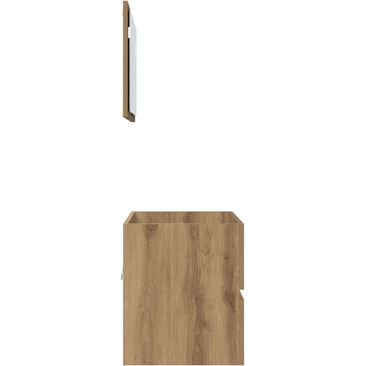vidaXL Badezimmermöbel-Set 2 pcs Artisan-Eiche Sperrholz und Metall 875433 – Bild 8