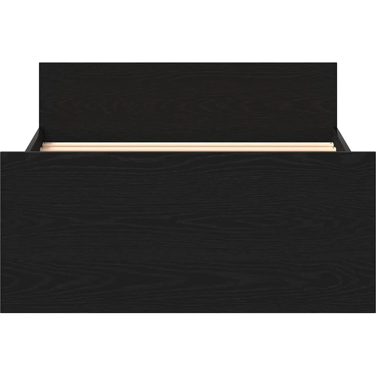 vidaXL Bettgestell ohne Matratze Schwarz Eichen-Optik 90x190 cm 862367 – Bild 4