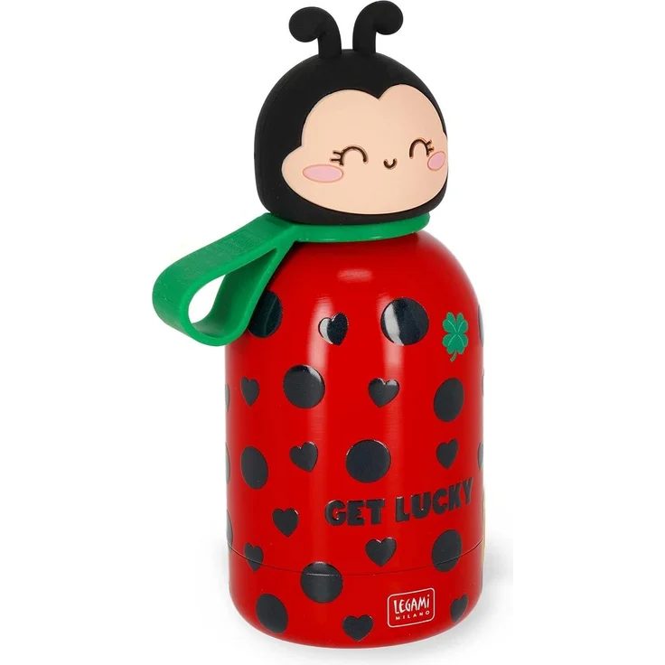 Legami - Hot&Cold BFF Ladybug Kinder-Thermosflasche, doppelwandiger 18/8 Edelstahl, luftdicht, hält 12 Stunden warm – Bild 3
