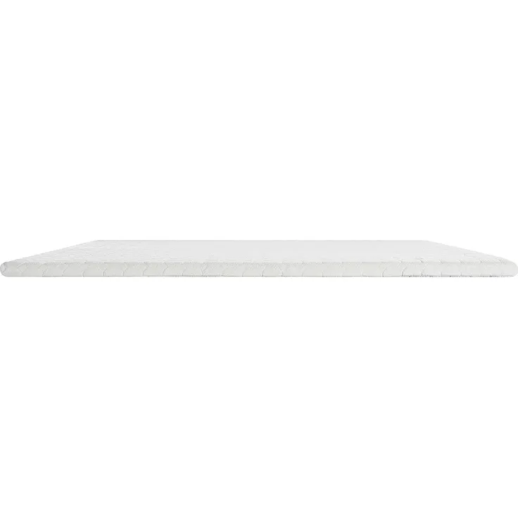 Vente-unique - RAMA Topper Stoff Weiß - B 160 cm x H 5 cm x L 200 cm – Bild 4