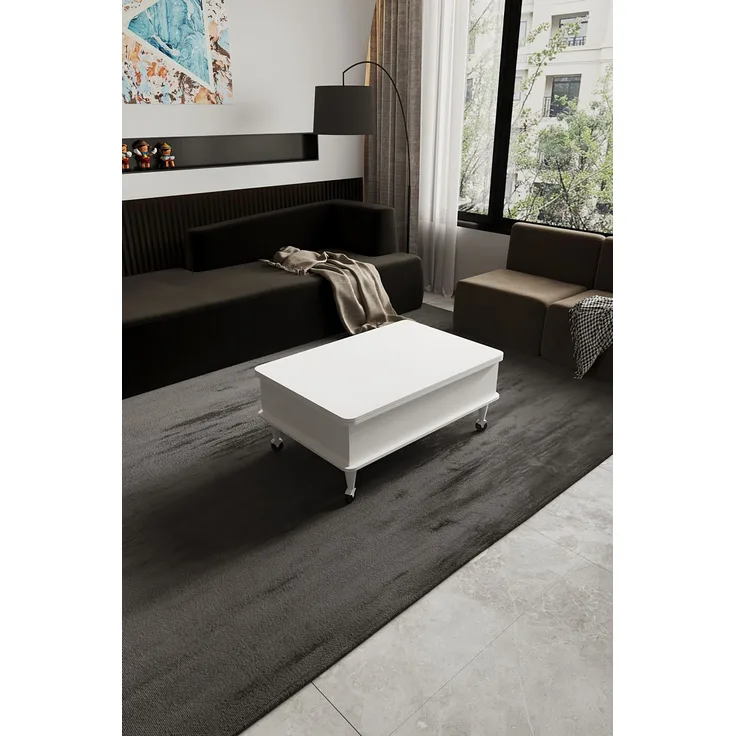 Skye Decor 'Nino - White' Couchtisch, Weiß, 120 x 70 x 90 cm