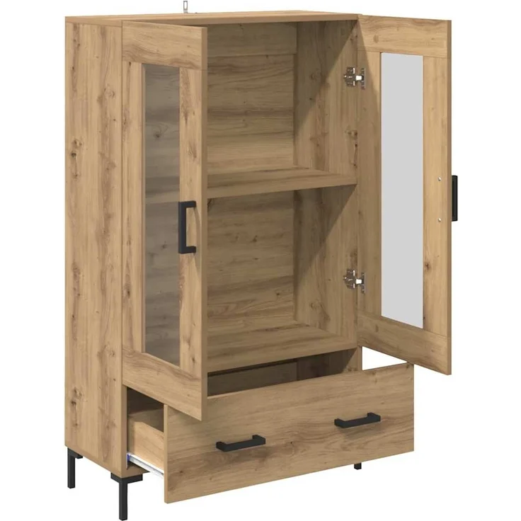 vidaXL Highboard Artisan-Eiche 69,5 x 31 x 115 cm Holzwerkstoff 882524 – Bild 4