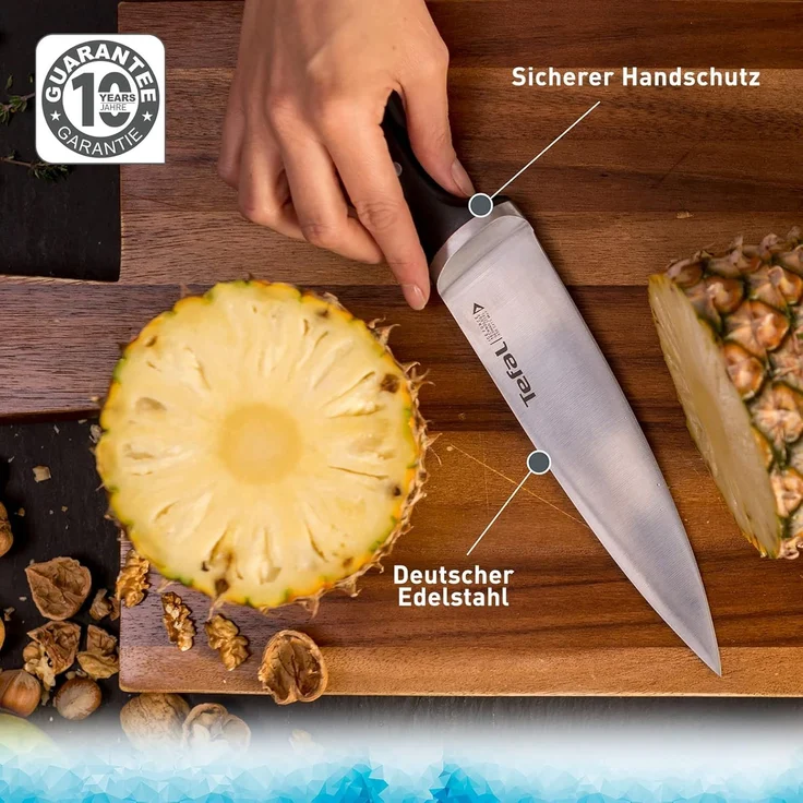 Tefal 'K23207 Ice Force' Fleisch und Schinkenmesser, Edelstahl schwarz, 20 cm – Bild 8