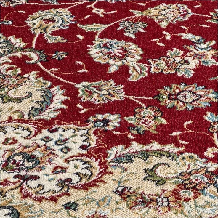 TaraCarpet Teppich Palazzo Royal Täbriz, rechteckig, Höhe: 6 mm, Täbriz Seiden Optik rot Wohnzimmer Schlafzimmer Esszimmer 95x140 – Bild 3