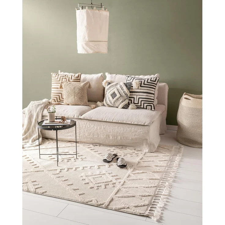 benuta Teppich Oyo, rechteckig, Höhe: 11 mm, Teppich Wohnzimmer, Esszimmer, Schlafzimmer, Flur, Boho, Weich – Bild 1