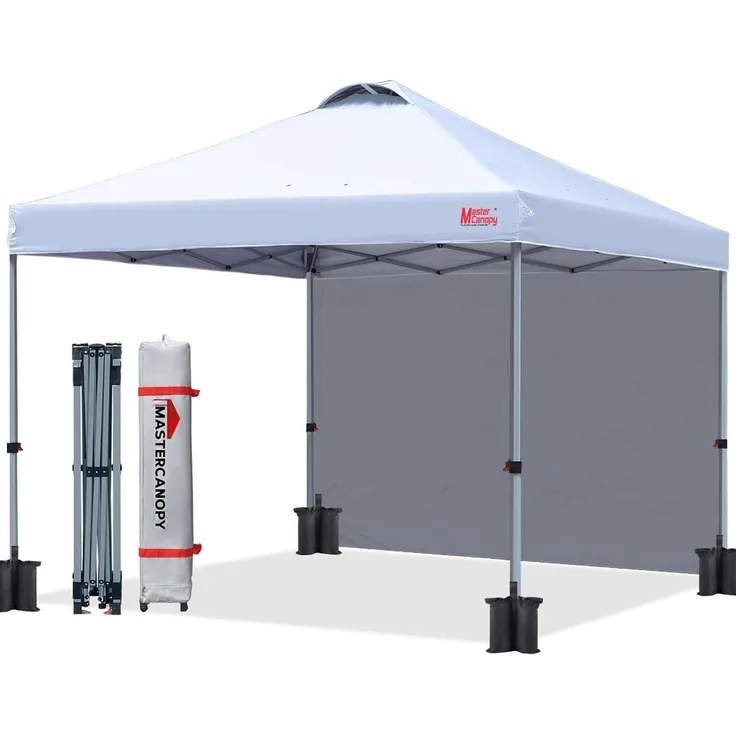 Pop up Pavillon 2,5x2,5m Festzelt Partyzelt mit Seitenwand