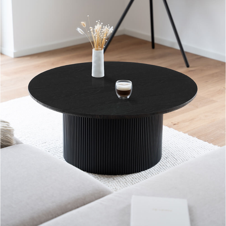 Home Deluxe 'Adelina' Couchtisch, Holzwerkstoff braun, 90 x 90 x 40 cm – Bild 2