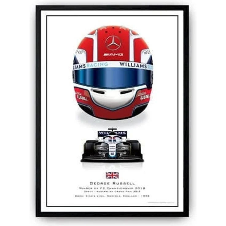 Poster Formel 1 Helme Rennfahrer Unterschriften · Deko Print ohne Rahmen - D / 40x60 cm – Bild 6