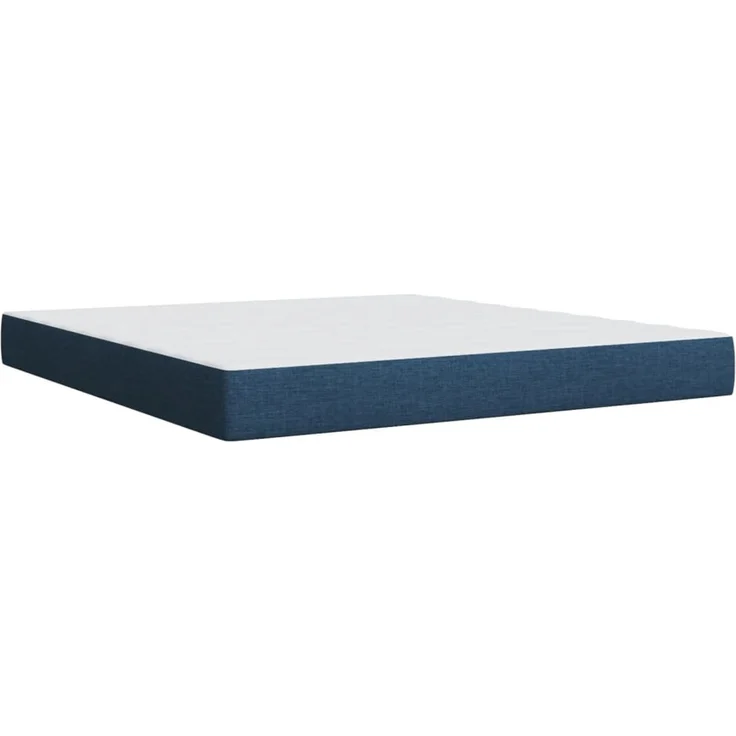 vidaXL Boxspringbett mit Matratze Blau 180x200 cm Stoff 3289848 – Bild 10