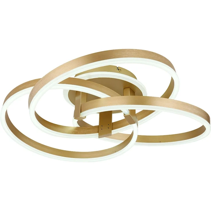 LED Deckenleuchte, Dimmer, Nachtlicht, Gold, CCT, L 60 cm – Bild 6