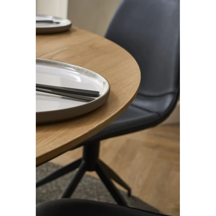 Esstisch Gobens Ausziehbar Ø120-220 cm Eiche Natur - Flexibler Holztisch – Bild 11