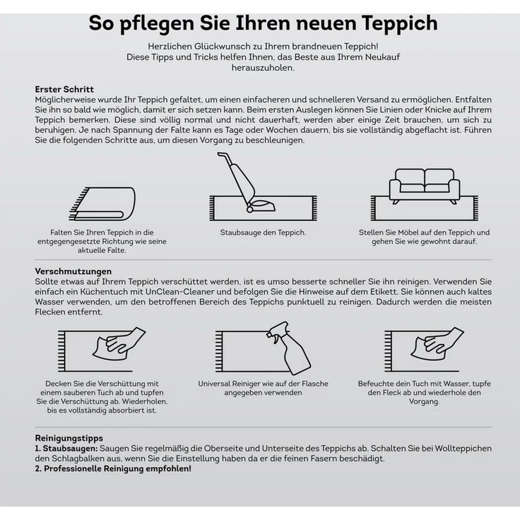 OTTO home Teppich Lunari, Vintage-Karo Design, rechteckig, Höhe: 9 mm, modern, weiche Haptik, Wohnzimmer, Esszimmer, Schlafzimmer – Bild 3