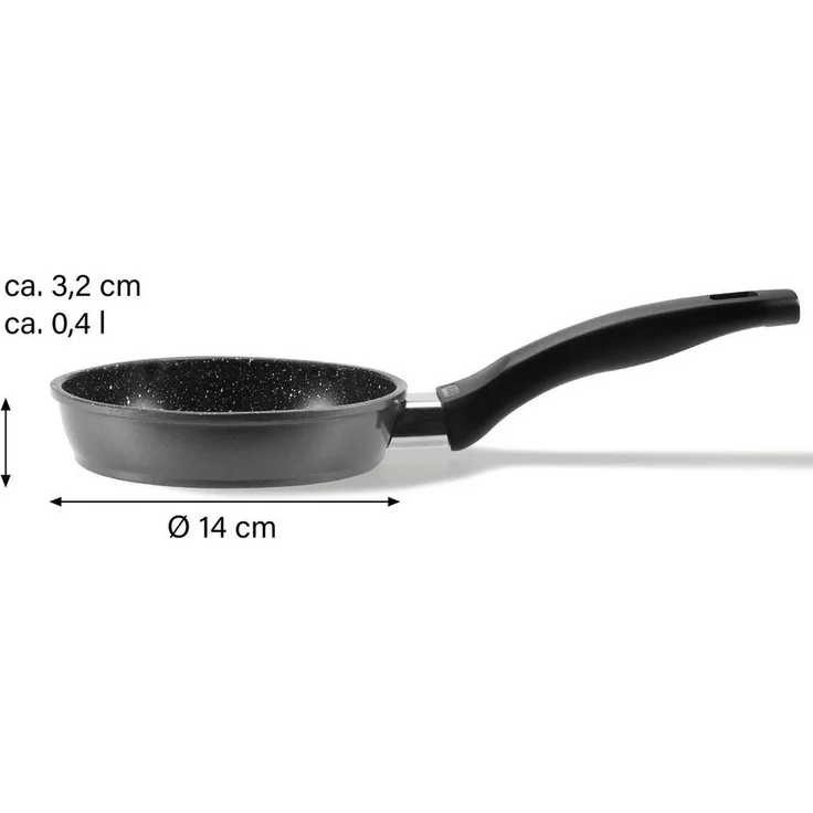 STONELINE Bratpfanne, Aluminium (1-tlg), mit echten Steinpartikeln, induktionsgeeignet, Designed in Germany – Bild 3