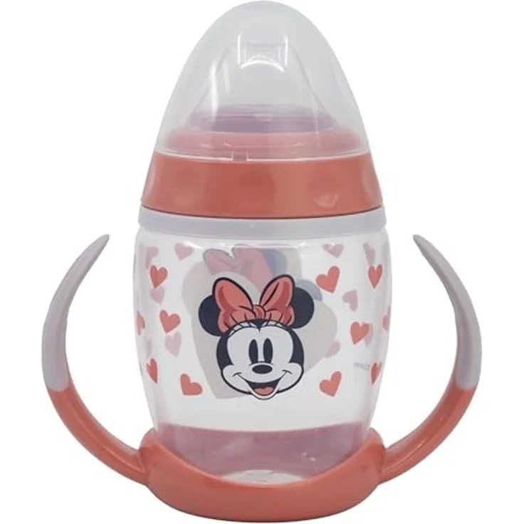 Disney Minnie Mouse Trinklernbecher 270 ml – Kinderbecher mit weichem Silikonaufsatz – Bild 1