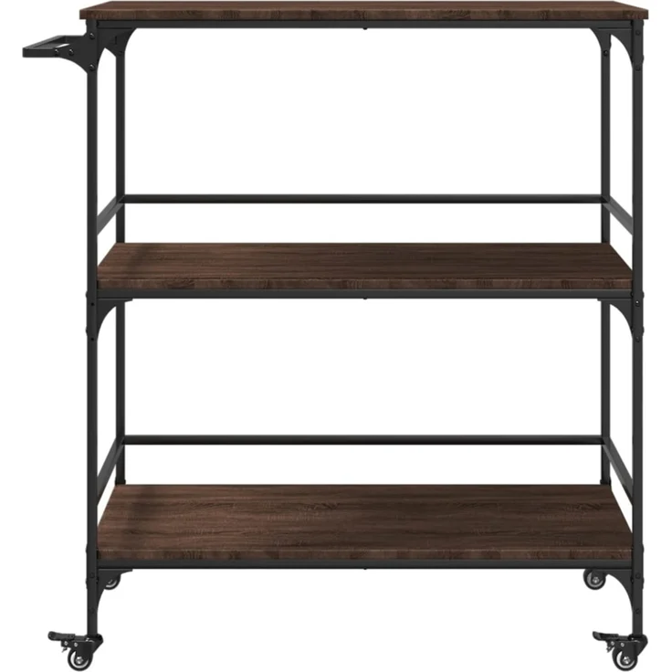 vidaXL Küchenwagen Braun Eichen-Optik 100,5x50x105 cm Holzwerkstoff 842335 – Bild 5