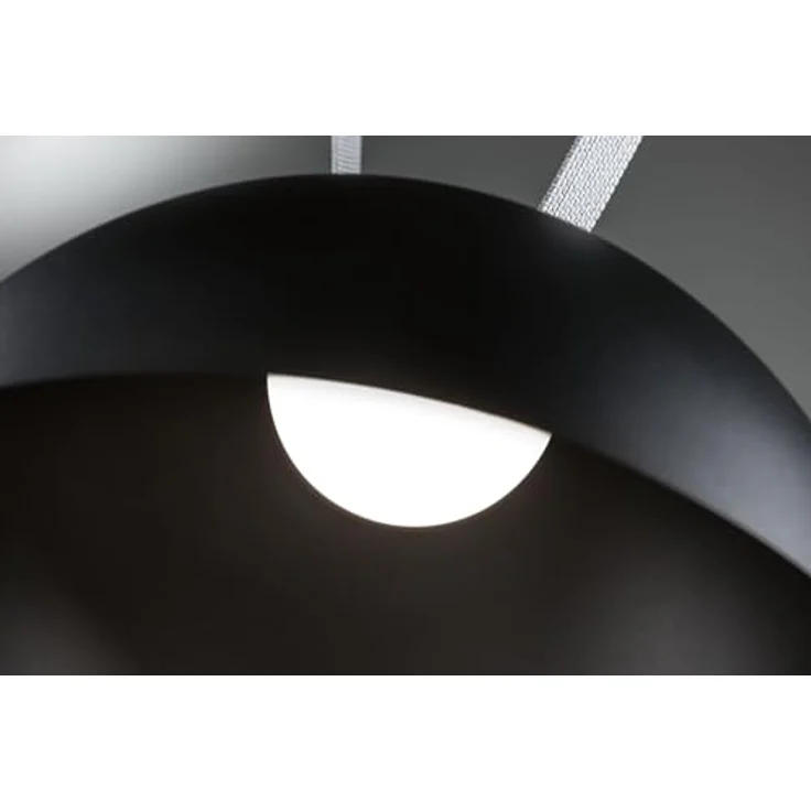 Paulmann Pendelleuchte Bol Uline, 12W LED, Aluminium schwarz, 3000K warmweiß Licht, Ø 30 cm – Bild 10