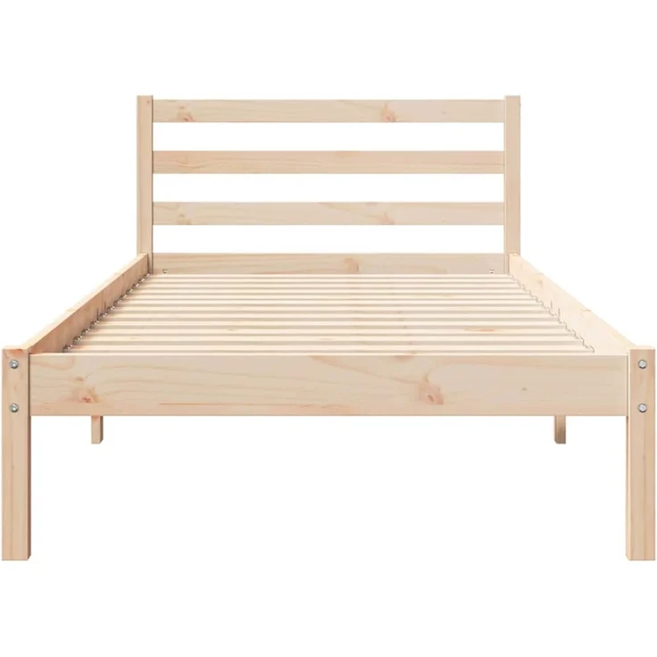 vidaXL Bettrahmen Braun 215,5 x 95,5 x 69,5 cm Massivholz Kiefer 869762 – Bild 5