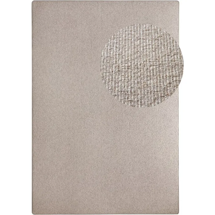Designerteppich Modern Berber Wellington, Farbe: Hellgrau, Größe: 100x200 cm