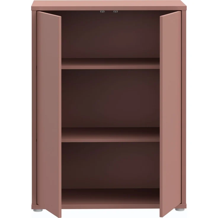 Kommode >ALICE SPRINGS< 2 Türen, push to open, terrakottafarbig - 74,5x99,1x41,5cm (BxHxT) – Bild 5