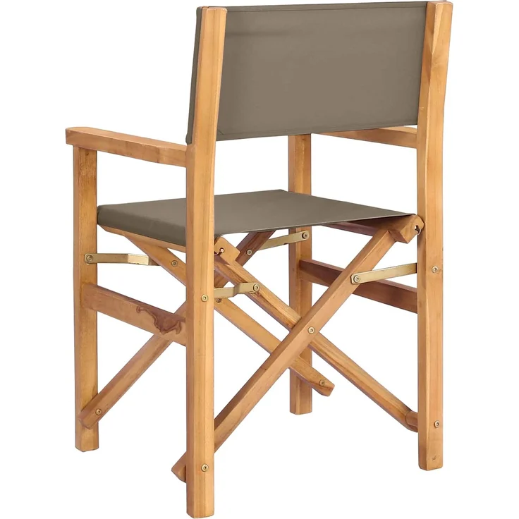 vidaXL Regiestuhl 100% Polyester mit solidem Teak 42032678 – Bild 6