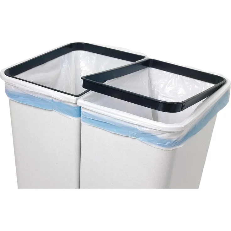 Gardissimo DUO BIN Doppel Mülleimer Abfalleimer 2x25L MIX + 2 Ersatzfedern (GD) – Bild 2