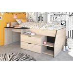 Parisot 'MILKY 2' Halbhochbett mit Stauraum