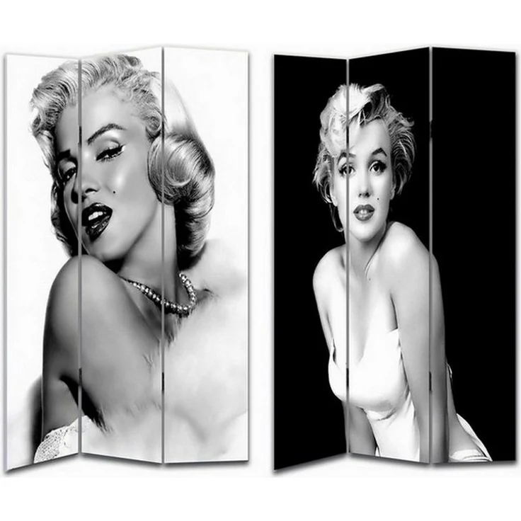 HTI-Line Paravent Paravent Marilyn Monroe (Stück, 1 St, 1 Paravent), Raumteiler Sichtschutz Trennwand – Bild 1