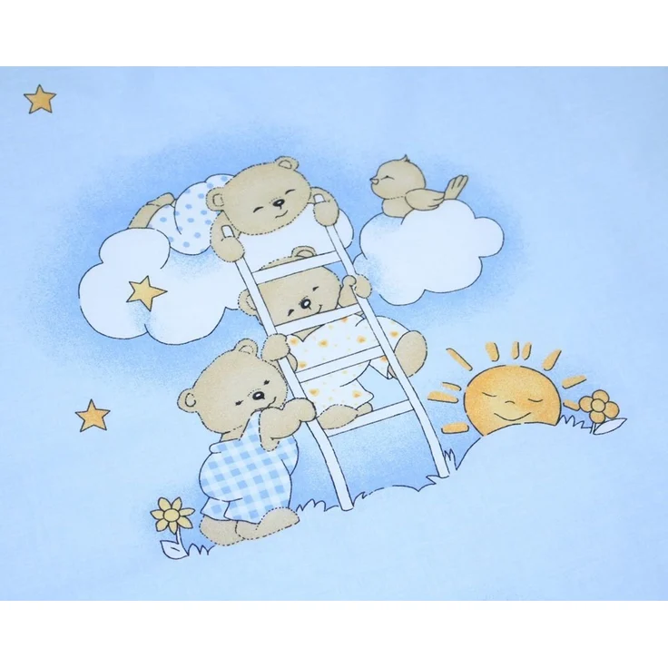 Primawela Babybettwäsche Baby Bettset- 6 teiliges Set mit Vollstoff Himmel Bettwäsche Nestchen – Bild 3