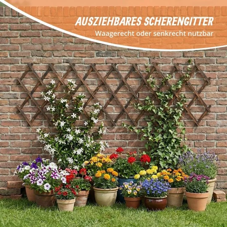 Relaxdays Ausziehbares Rankgitter im 3er Set – Bild 3