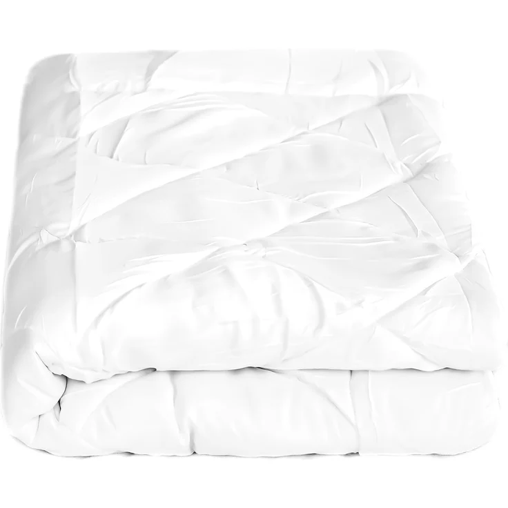 Steppdecke mit Füllung in weiß – atmungsaktive Sommerbettdecke 135 x 200 cm – Bild 1