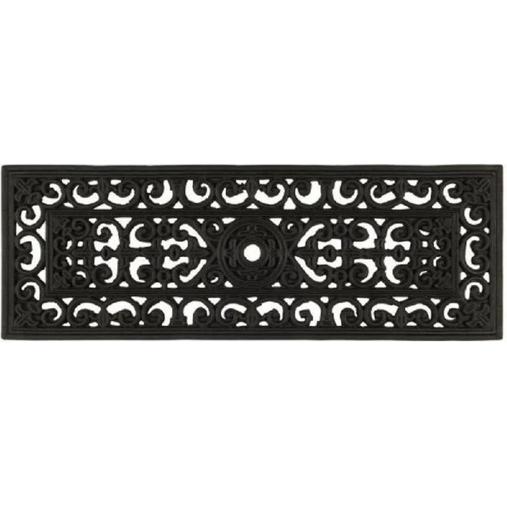 Ib Laursen Fußmatte Türmatte Fußabtreter Gummi Filigran Schwarz 25x75cm 2821-00 – Bild 3