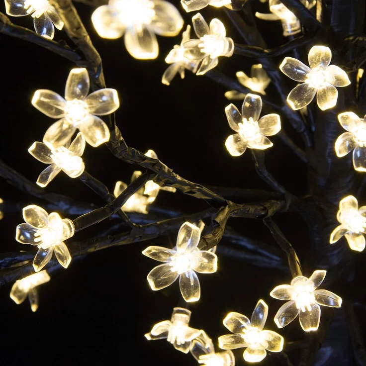 Nipach LED-Lichterkette BA11639 LED Lichterbaum 200 Blüten 150cm – Bild 3