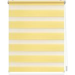 Lichtblick Doppelrollo Klemmfix ohne Bohren, Streifen, Blickdicht, Klemmträger-Montage, Sichtschutz, Wandmongtage, Deckenmontage, für Fenster und Türen Gelb,90x150 cm (B x L)