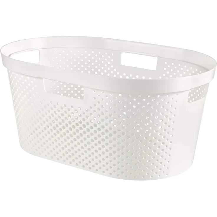 Curver 40L white laundry basket