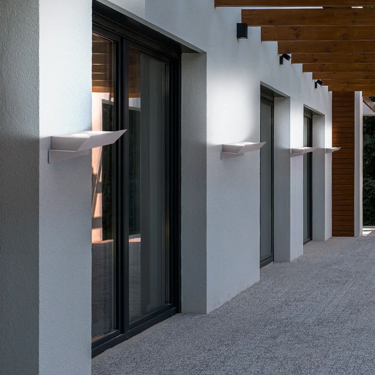 LED Wandleuchte, Stahl verzinkt, Länge 21 cm, RUSTEGA – Bild 5