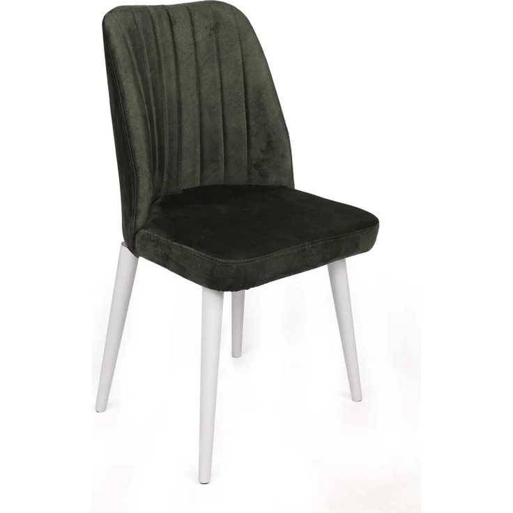 Skye Decor 'Alfa-492 V4' Stuhlset (4-teilig), Khaki / Weiß, 50 x 90 x 49 cm – Bild 2