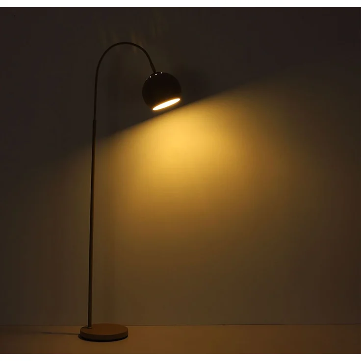 Stehleuchte, Metall, weiß, H 150 cm – Bild 7