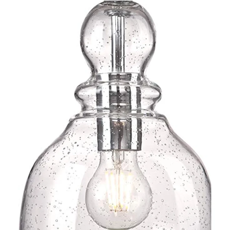 Westinghouse Hängeleuchte Fiona, nickel gebürstet, Ø 18 cm, moderne Pendelleuchte – Bild 5
