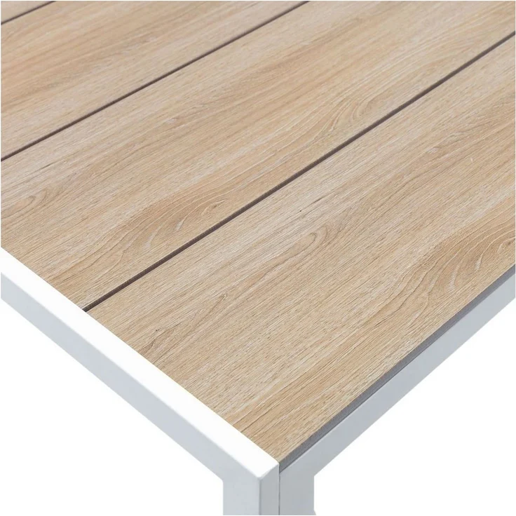 IDIMEX Gartentisch MONDELLO, Terrassentisch wetterfest 150x90 cm Weiß – Bild 4