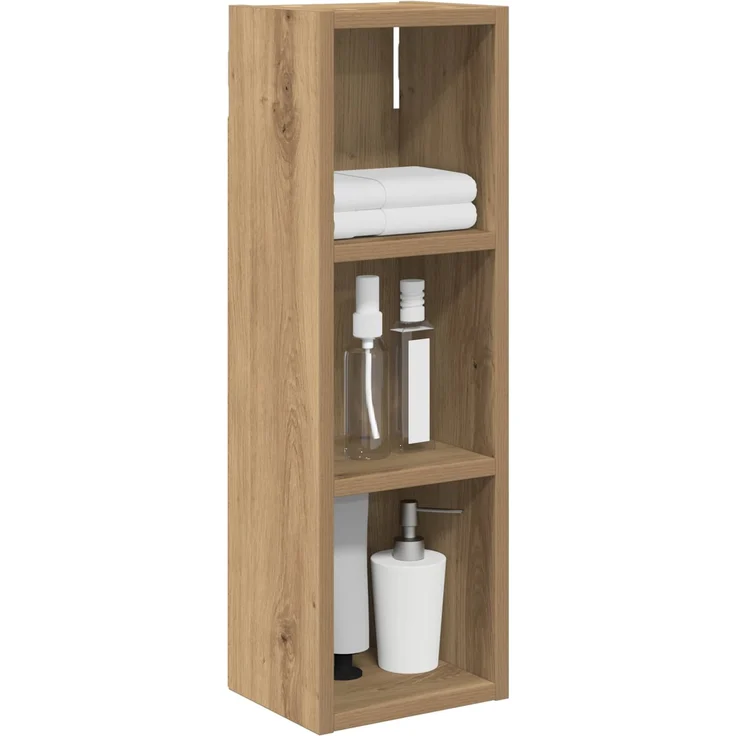 vidaXL Badezimmer-Wandschrank Kunsthandwerk Eiche 20 x 16 x 62,5 cm 889310 – Bild 3