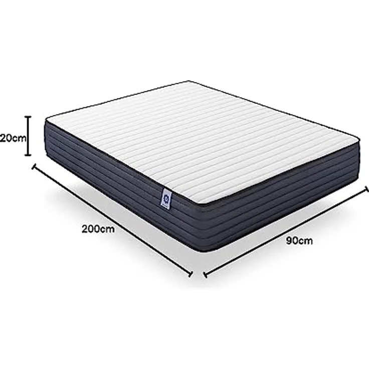 naturalex | Perfectsleep | Matratze 90x200 cm | Memory und Blue Latex-Technologie Extra Komfort HR | Fester Halt mit Atmungsaktivem Schaumstoff | Ergonomisch Entspannend und Hypoallergen – Bild 3