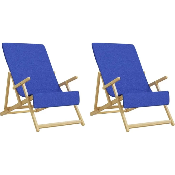 vidaXL Strandtücher 2 Stk. Königsblau 60x135 cm Stoff 400 GSM 362677 – Bild 4