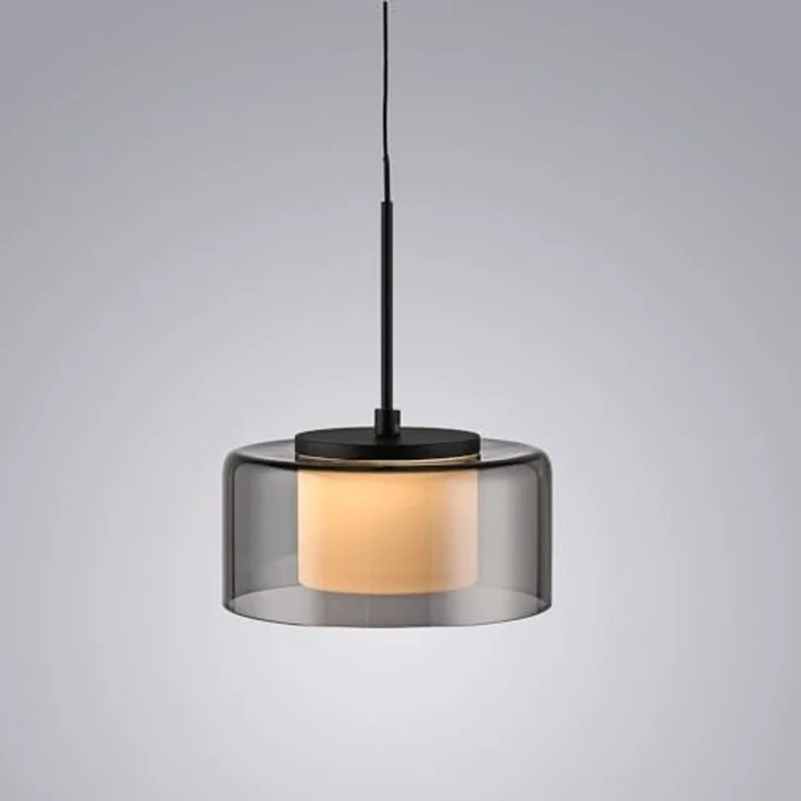 LED-Pendelleuchte Rika, Glas, Schwarz, 15 x 180 x 15 cm – Bild 5