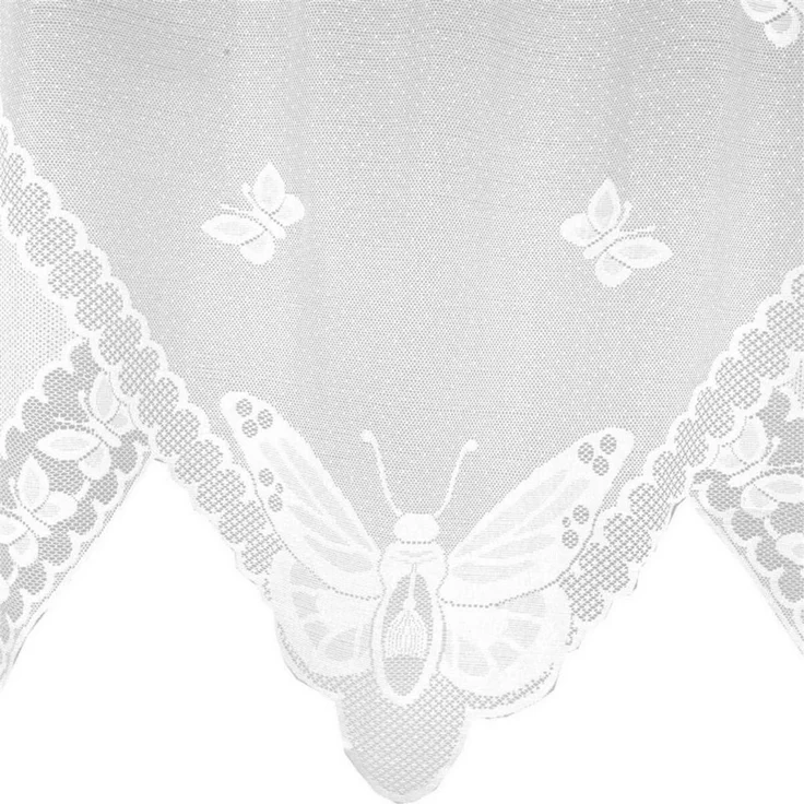 Arsvita Vorhang (1 St), Stangendurchzug, halbtransparent, Bistrogardine in Spitzenoptik, 150cm x 120cm (BxL) mit Stangendurchzug – Bild 3