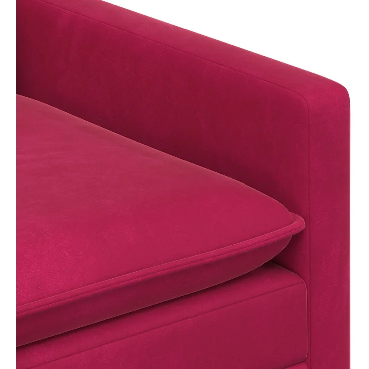 vidaXL Sofa Set 2 pcs Weinrot Samt 3417131 – Bild 5