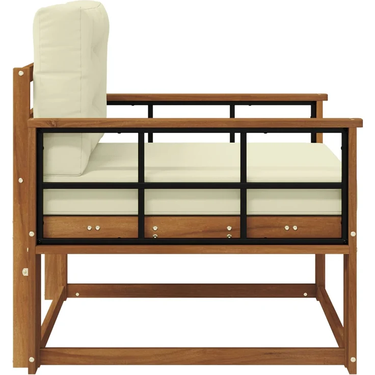 vidaXL Outdoor Mittelsofa Massivholz Akazie Natur 3436277 – Bild 3